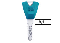 Lang Schlüssel Farbe 45 petrol