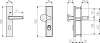 ABUS Schutzbeschlag KLZS714/F2/DK/DIN R/L