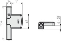 ABUS Fenster-Zusatzsicherung FTS206 B AL0089