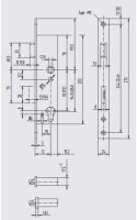 WSS RR-Einsteckschloss 1 Flg. PZ...