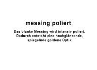 messing poliert