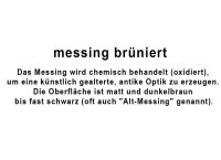 messing brüniert