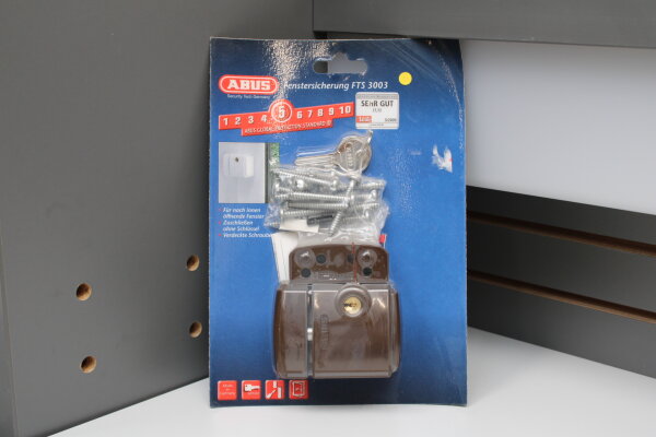 ABUS Fenstersicherung FTS3003 B AL0089 B/SB Fensterschloss braun