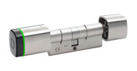 dormakaba evolo Digitalzylinder SL2 Außen/Innen = 35/50-Option EXT-Steg um 8mm gekürzt-weiß-vernickelt -E340 (RFID + Mobile Access)