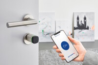 dormakaba evolo Digitalzylinder SL2 Außen/Innen = 35/65-Option EXT-Steg um 8mm gekürzt-schwarz-vernickelt -E340 (RFID + Mobile Access)