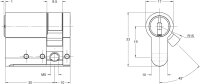 Keso 8000 Omega² 81.D14 Profilhalbzylinder Advanced