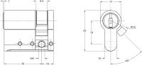 Keso 8000 Omega² 81.A14 Profilhalbzylinder Basic